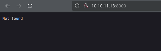Ответ сервера 10.10.11.13:8000
