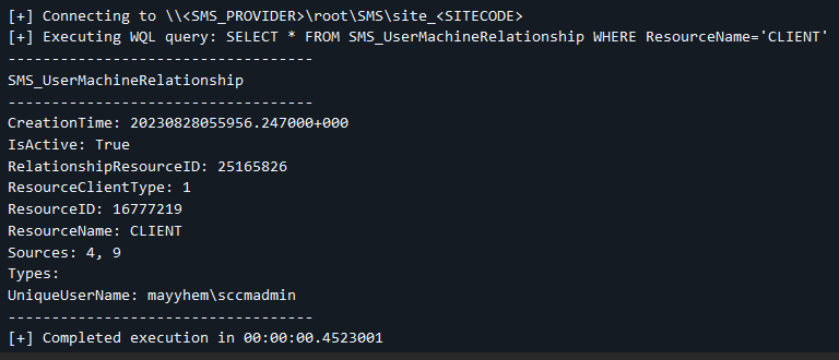 Использование SharpSCCM Использование SharpSCCM