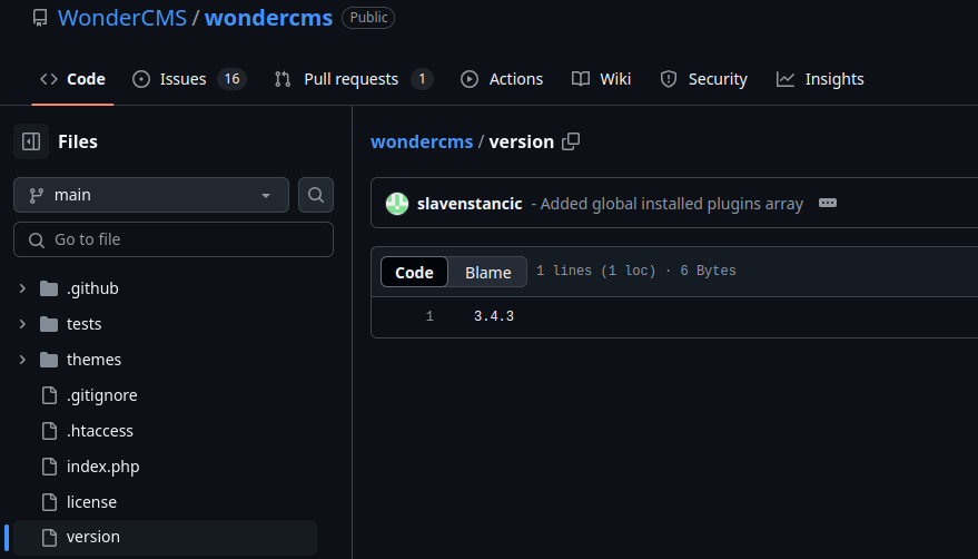 Последняя версия CMS
